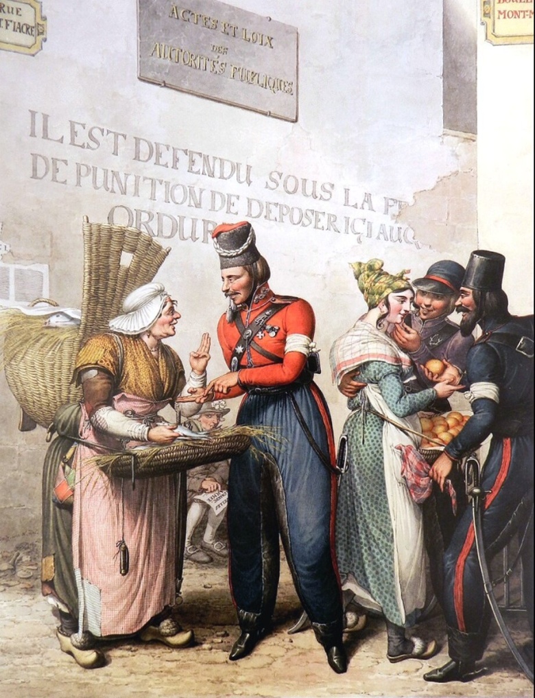 Георг Опиц. Казаки в Париже в 1814 году