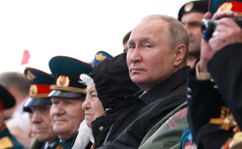 Владимир Путин на параде Победы на Красной площади 9 мая 2023 года
