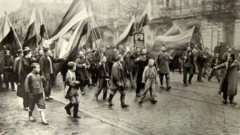Черносотенная демонстрация в Одессе, 1905 год