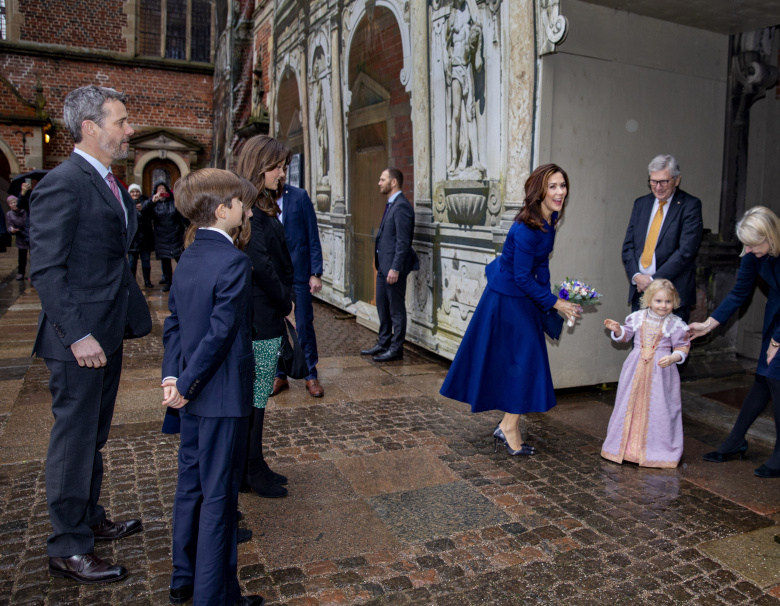 Копенгаген, 3 февраля 2022 года. Королевская семья открывает в Музее национальной истори выставку, приуроченную к дню рождения принцессы Марии. Фото: Niboer/ Keystone Press Agency/ Global Look Press