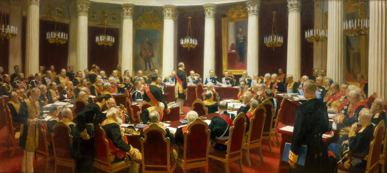 Илья Репин. Торжественное заседание Государственного совета 7 мая 1901 года