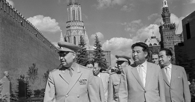 Ким Ир Сен на Красной площади, 1961 год. Фото: Василий Егоров / ТАСС