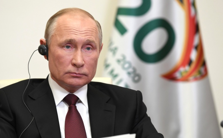 Владимир Путин на онлайн-саммите G20, 21 ноября 2020 года. Фото: kremlin.ru