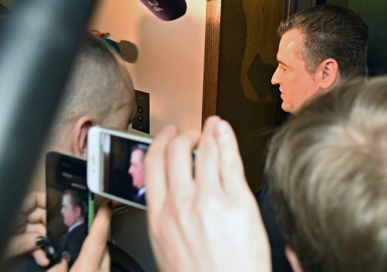 Леонид Слуцкий после заседания комиссии Государственной думы РФ по этике. Фото: Илья Питалев / РИА Новости