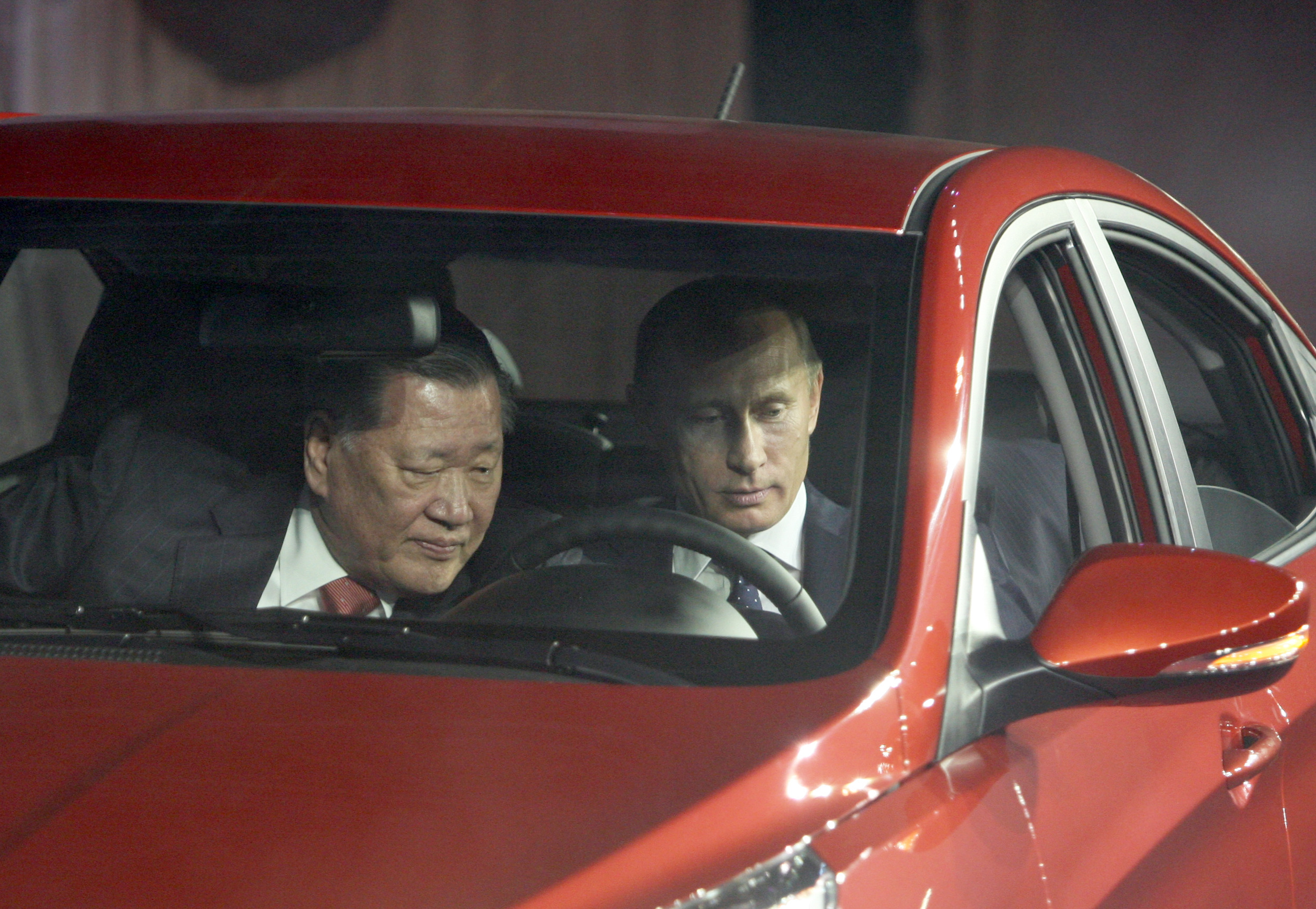 Путин за рулем такси