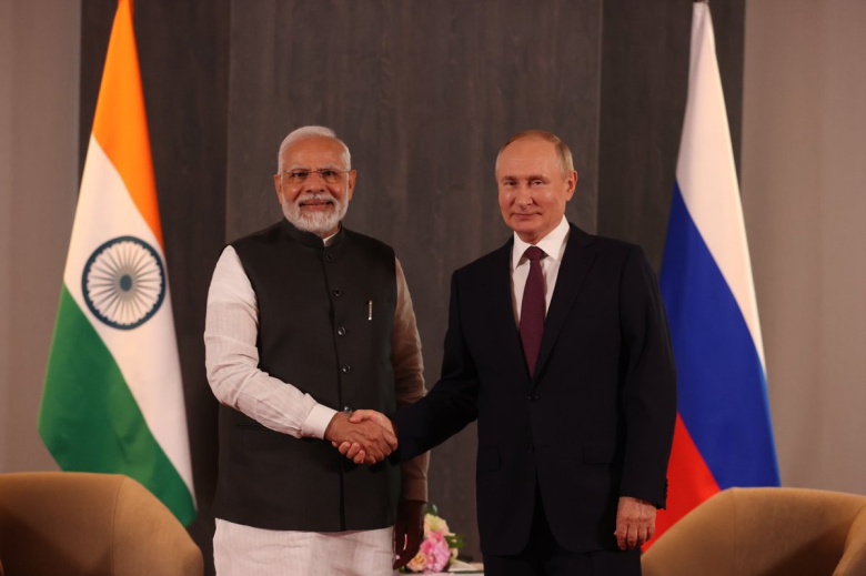 Премьер-министр Индии Наренда Моди и Владимир Путин