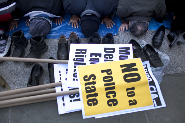 Протест против участившихся проверок мусульман. Нью-Йорк, 2011.