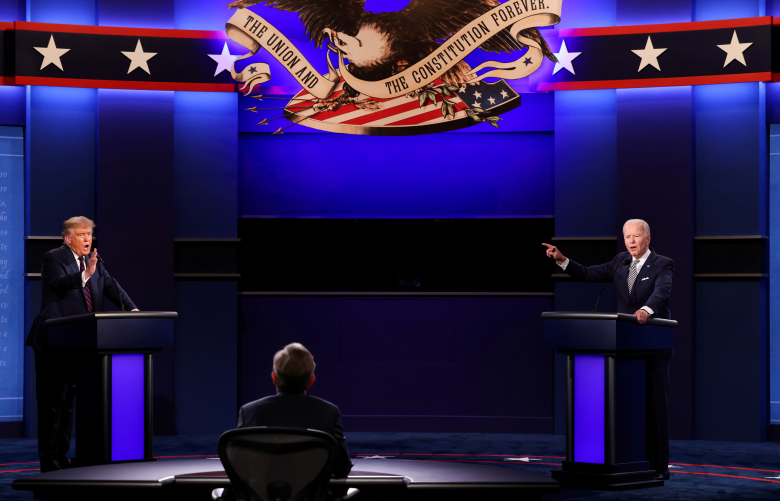 Первые теледебаты между президентом США Дональдом Трампом и кандидатом в президенты от Демократической партии Джозефом Байденом. Фото: The White House