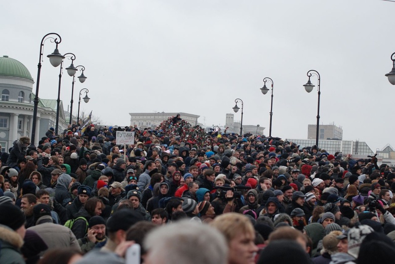 Митинг на Лужковом мосту, 2011 год. Фото: akk_rus / flickr.com