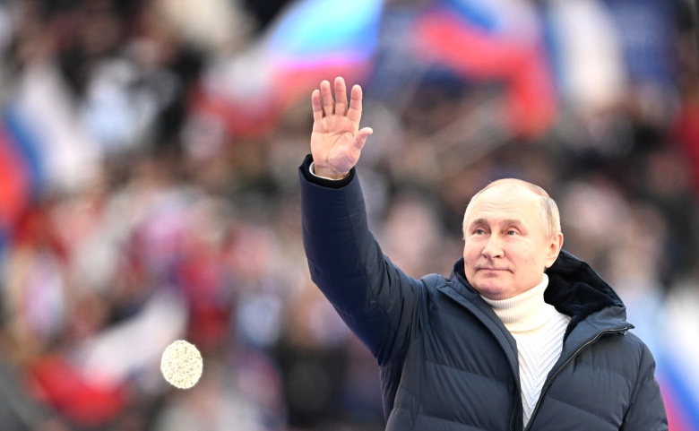 Владимир Путин на митинге-концерте в «Лужниках»