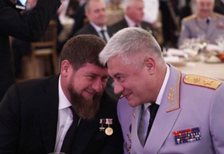 Глава Чечни Рамзан Кадыров и глава МВД РФ Владимир Колокольцев