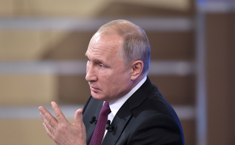 «Прямая линия с Владимиром Путиным». Фото: kremlin.ru