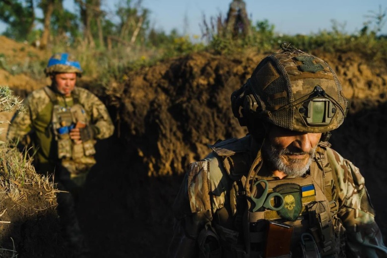 Украинские военные на передовой