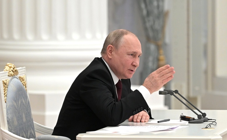 Владимир Путин в ходе заседания Совета Безопасности