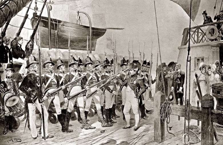Наполеон на борту «Беллерофонта».