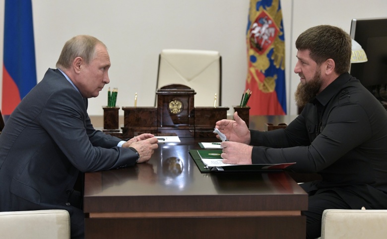 Встреча президента РФ Владимира Путина и главы Чечни Рамзана Кадырова