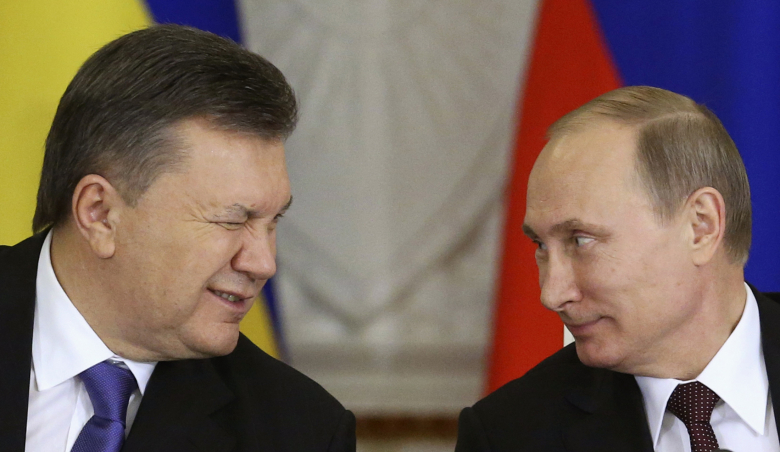 Виктор Янукович и Владимир Путин. 2013 год