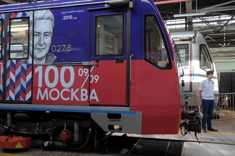 Тематический поезд «Градоначальники Москвы», посвященный Дню города. Фото: Евгений Биятов / РИА Новости
