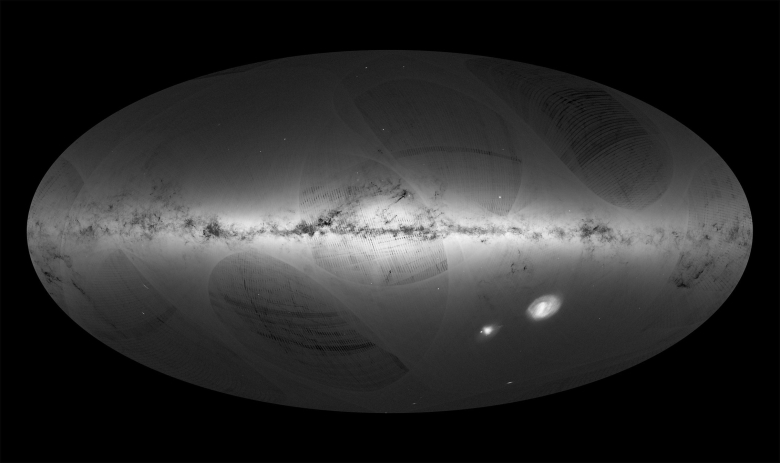Звезды Млечного Пути согласно данным телескопа Gaia. Фото: ESA / GAIA / DPAC