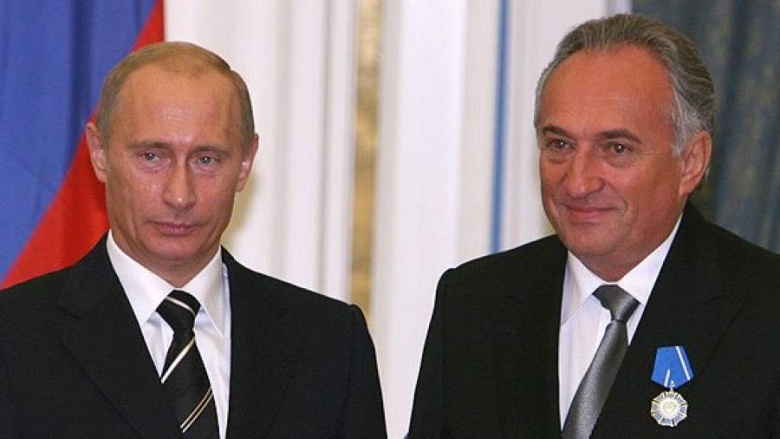 Владимир Путин и Василий Анисимов