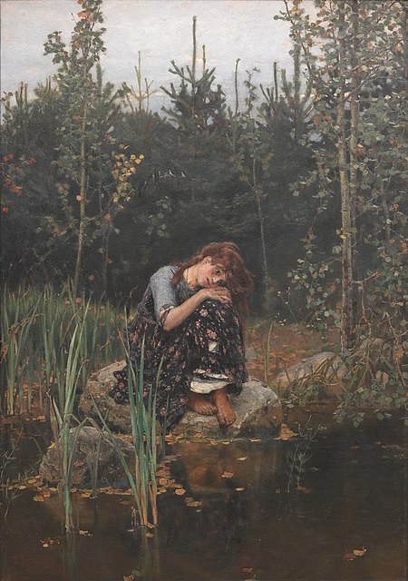Аленушка. Виктор Васнецов, 1881 г. Государственная Третьяковская галерея