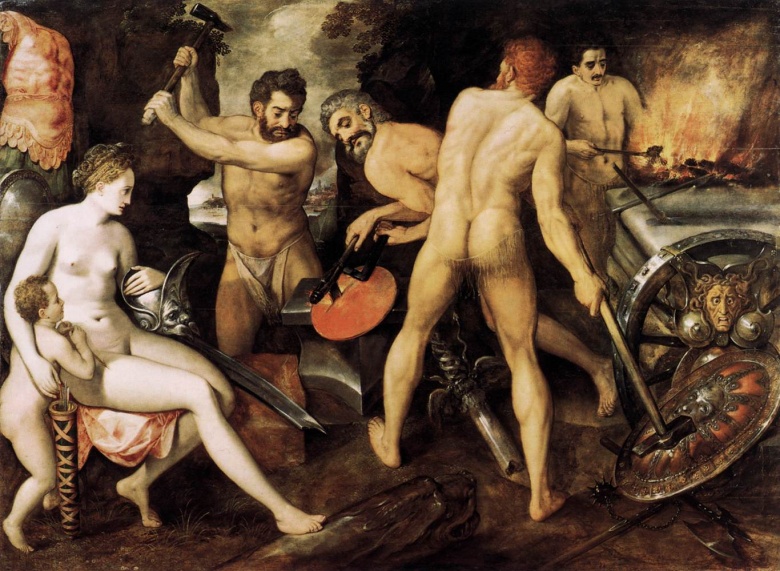 Франс Флорис. "Венера в кузнице Вулкана" (1560-1564)