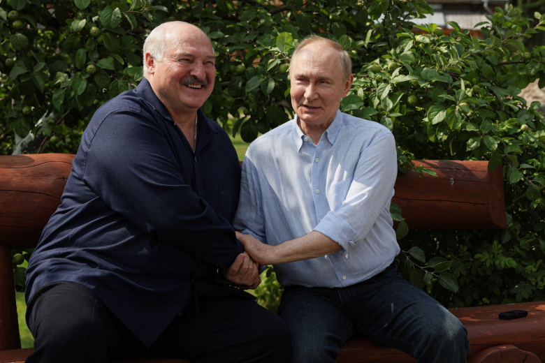 Александр Лукашенко и Владимир Путин на Валааме