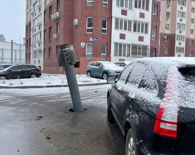 Неразорвавшаяся ракета в Харькове