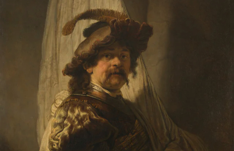 Фрагмент картины  Рембрандта «Знаменосец»