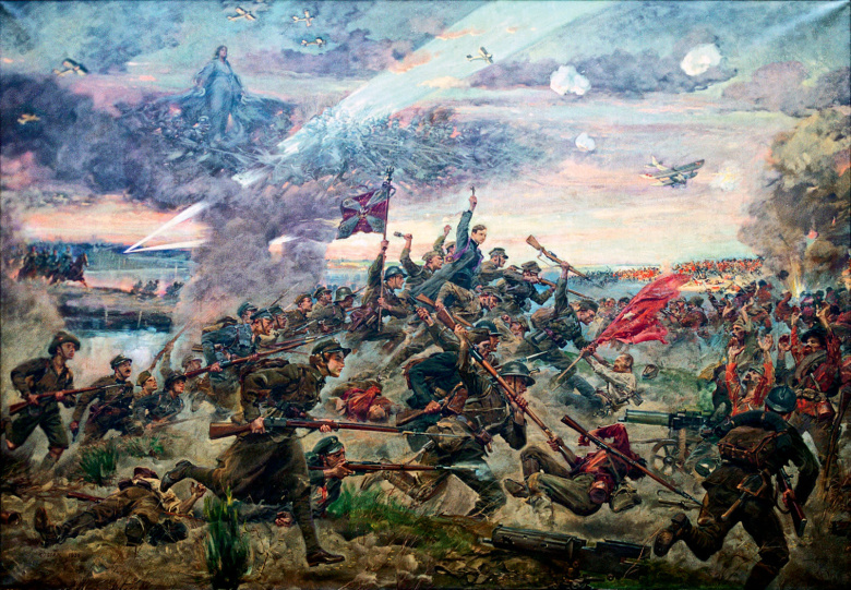 «Чудо на Висле»: на картине Ежи Коссака запечатлена решающая победа польской армии над РККА в августе 1920 года