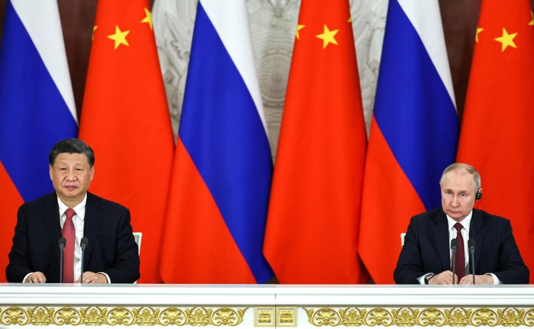 Путин и Си Цзиньпин в Москве, 21 марта 2023 года