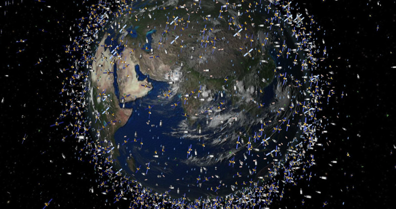 Космический мусор. Визуализация: ESA