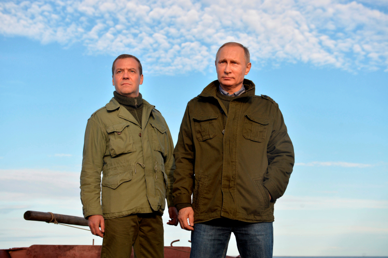 Дмитрий Медведев и Владимир Путин. Фото: Alexei Druzhinin / Kremlin / Sputnik / Reuters