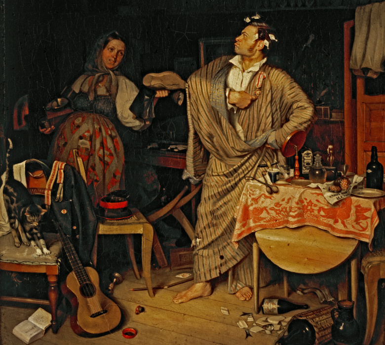 Свежий кавалер. Картина Павла Федотова, 1846