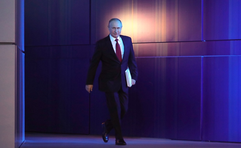 Владимир Путин перед началом Послания Федеральному собранию, 15 января 2020 года. Фото: Kremlin.ru