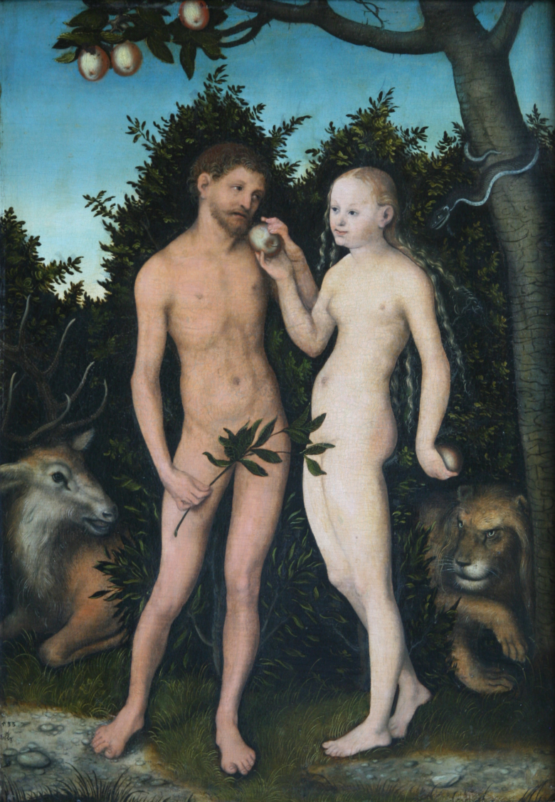 Лукас Кранах Старший. Адам и Ева. Иллюстрация: wikipedia.org