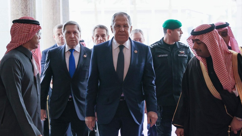 Глава МИД РФ Сергей Лавров в Эр-Рияде, 18 февраля 2025 года