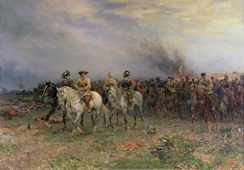 Эрнест Крофтс. «Кромвель в сражении при Марстон-Муре» (1877)