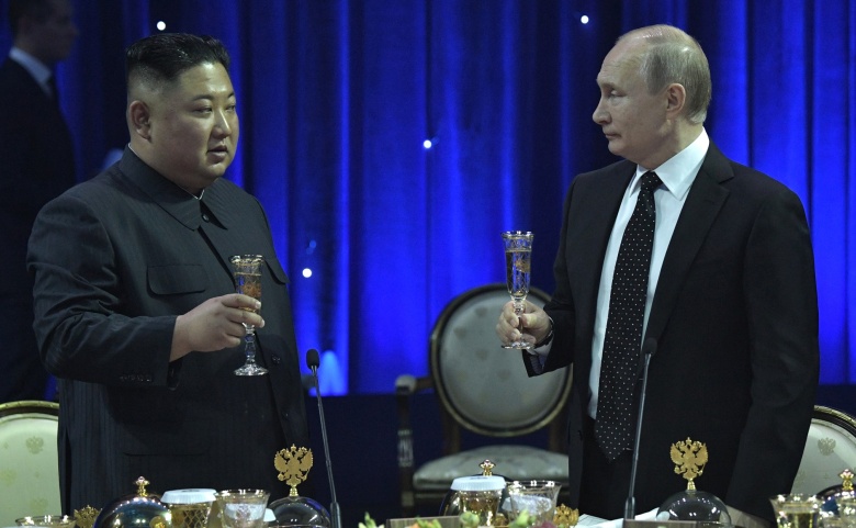 Ким Чен Ын и Владимир Путин. 25 апреля 2019 года, Владивосток