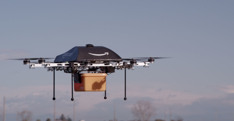 Доставка Amazon с помощью дронов. Фото:  Amazon / Whitehotpix / TASS
