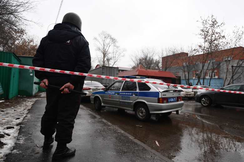 Оцепление полиции на Иловайской улице. Фото: Евгения Новоженина / РИА Новости