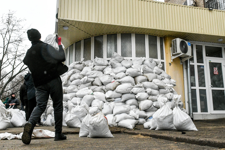 Больница скорой помощи в Запорожье готовится к возможным обстрелам. Фото: Global Look Press/Kea Stone Press Agency