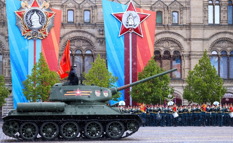 Т-34 на параде Победы в Москве, 2024 год