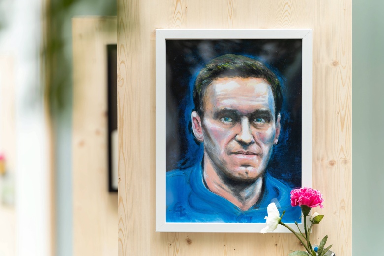 Портрет Алексея Навального в Берлине