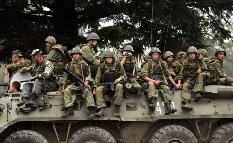 Российские солдаты в Грузии, 2008 год