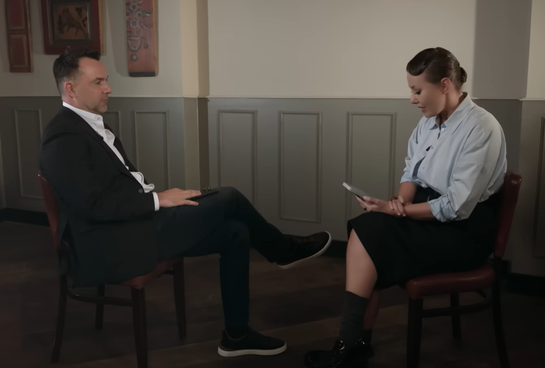 Алексей Арестович и Ксения Собчак