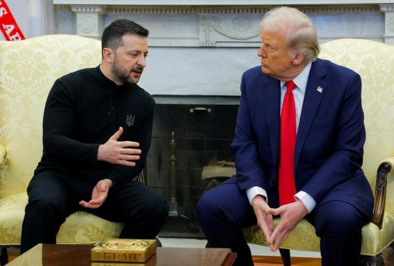 Владимир Зеленский и Дональд Трамп в Белом доме, 28 февраля 2025 года