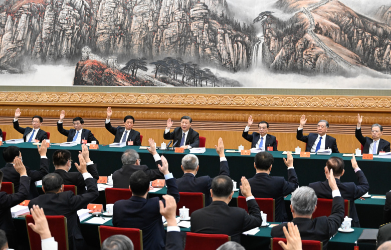Президиум XX съезда Коммунистической партии Китая (КПК), 18 октября 2022 года