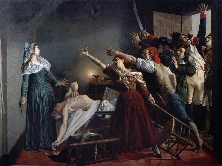 Жан-Жозеф Вертс, "Убийство Марата", 1880
