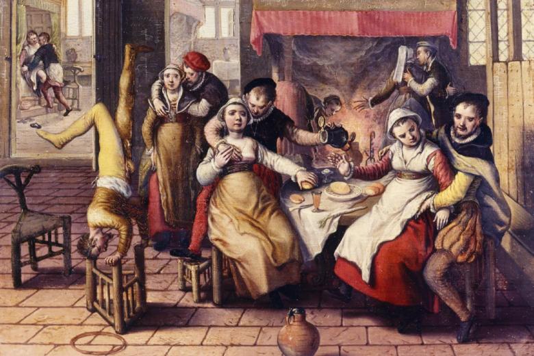 Сцена в публичном доме. Иоахим Бейкелар (Нидерланды, 1562)